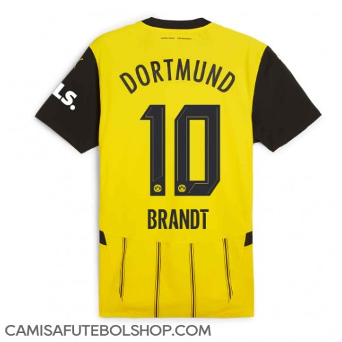 Camisa de time de futebol Borussia Dortmund Julian Brandt #10 Replicas 1º Equipamento 2024-25 Manga Curta